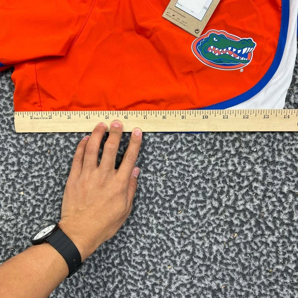 Nike Florida Gators Dri-FIT Running Shorts Women Medium Orange Blue White New M